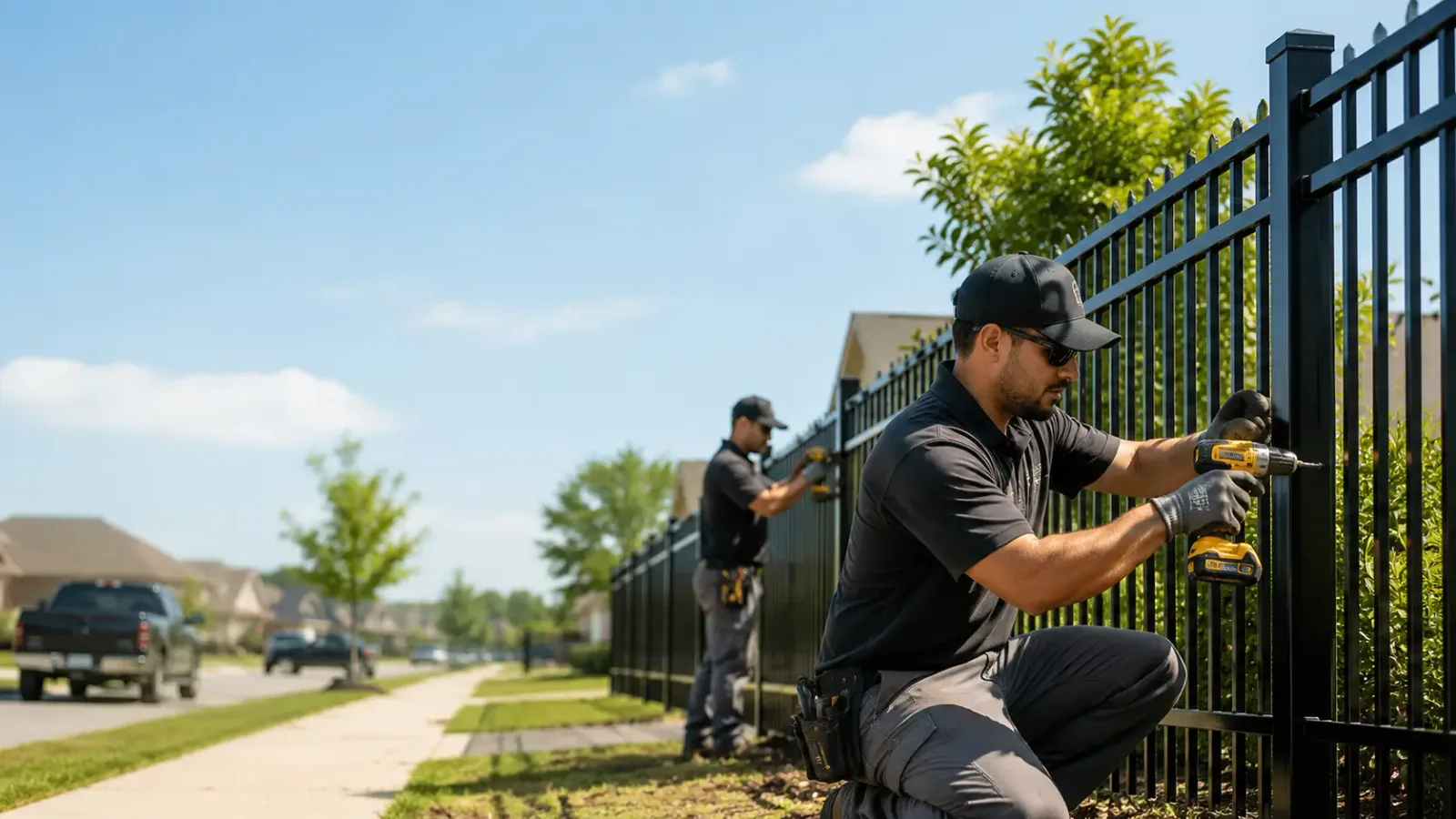 Metal Fence Installation in Burton, TX